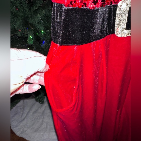 Love on a Hanger Red and White Holiday Jumpsuit. Christmas gift, sexy - Picture 6 of 11